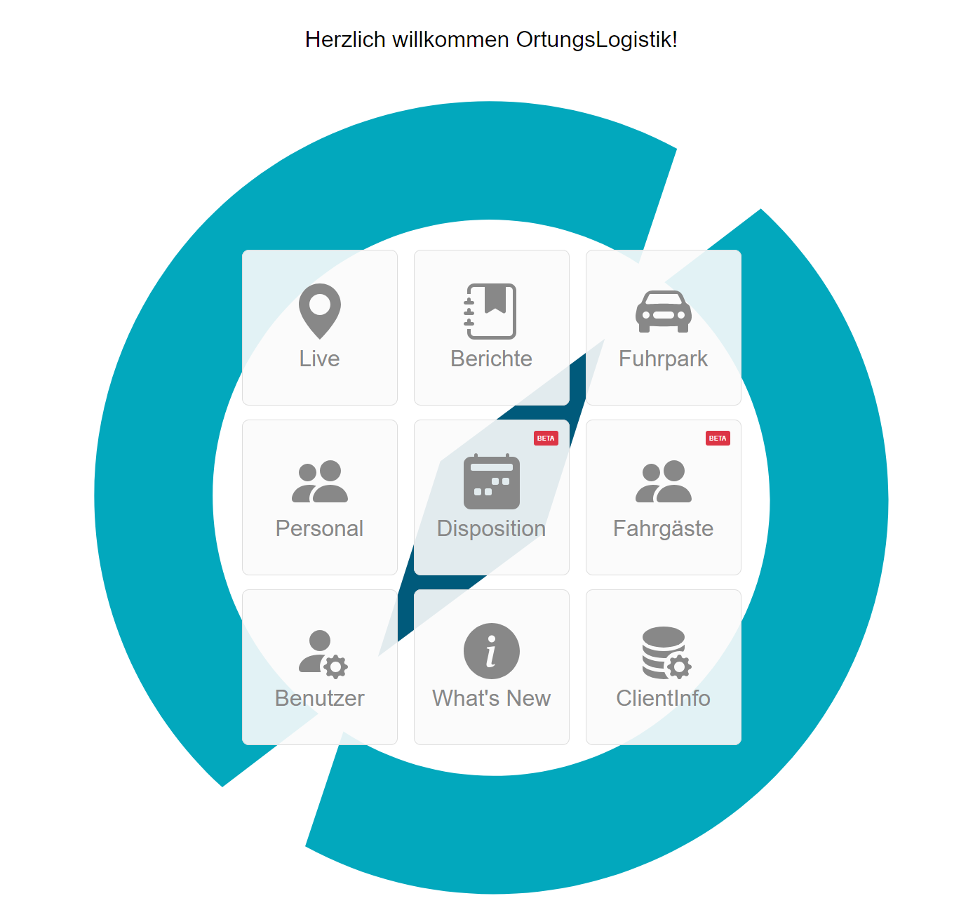Die OrtungsLogistik-Plattform mit Live-Ortung, Berichten und Fuhrpark
